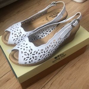 spring step montevista sandals wedge white